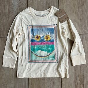 Patagonia kids regenerative organic cotton smiley tee, 3T